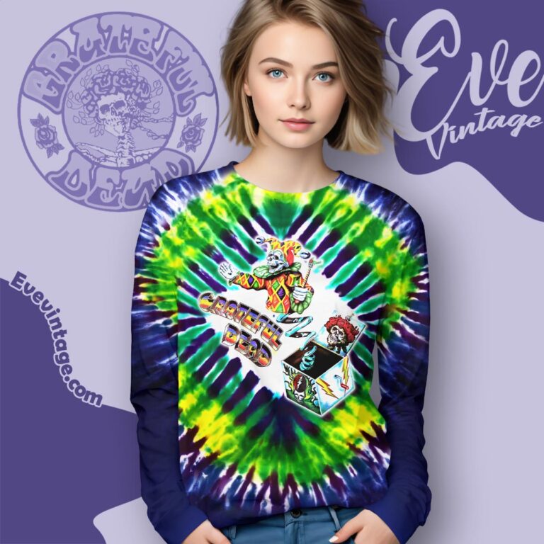 Grateful Dead Jack In The Box 1993 Tie dye April Fool's Day Long Sleeve Tee Grateful Dead Jack In The Box 1993 Tie dye April Fool's Day Long Sleeve Tee