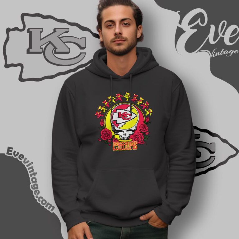 Grateful Dead Kansas City Chiefs Roses Dancing Bears Shirt Hoodie Grateful Dead Kansas City Chiefs Roses Dancing Bears Shirt Hoodie