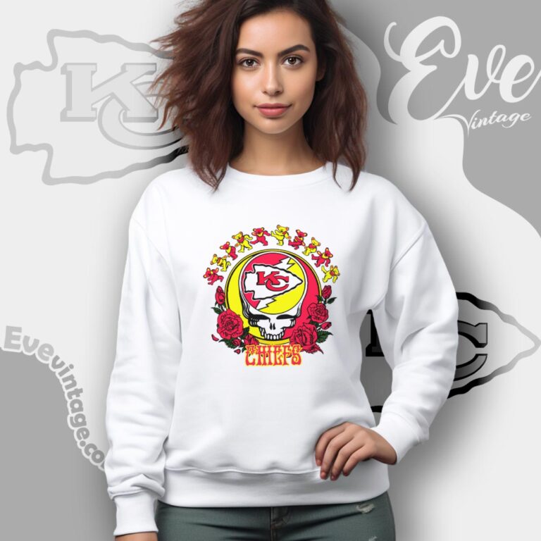 Grateful Dead Kansas City Chiefs Roses Dancing Bears Shirt Sweatshirt Grateful Dead Kansas City Chiefs Roses Dancing Bears Shirt Sweatshirt