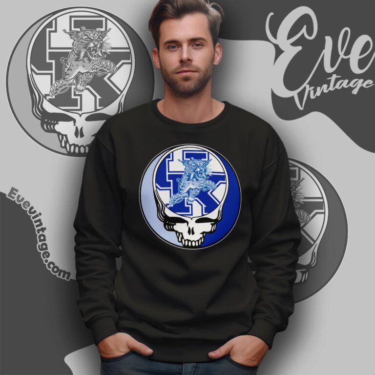 Grateful Dead Kentucky Wildcats Steal Your Face Stealie Shirt Sweatshirt Grateful Dead Kentucky Wildcats Steal Your Face Stealie Shirt Sweatshirt