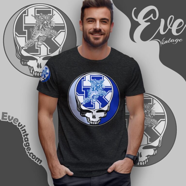 Grateful Dead Kentucky Wildcats Steal Your Face Stealie Shirt T shirt Grateful Dead Kentucky Wildcats Steal Your Face Stealie Shirt T shirt