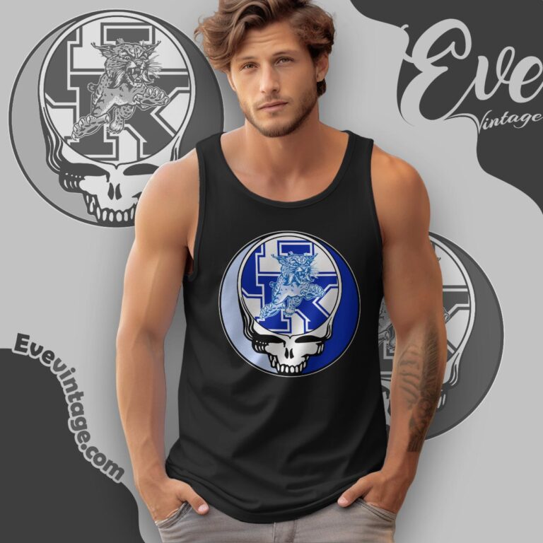 Grateful Dead Kentucky Wildcats Steal Your Face Stealie Shirt Tank Top Racerback Grateful Dead Kentucky Wildcats Steal Your Face Stealie Shirt Tank Top Racerback
