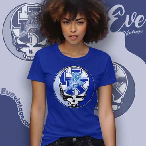 Grateful Dead Kentucky Wildcats Steal Your Face Stealie Shirt