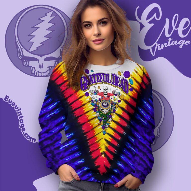 Grateful Dead Las Vegas 1992 Sam Boyd Silver Bowl Tie dye Sweatshirt Grateful Dead Las Vegas 1992 Sam Boyd Silver Bowl Tie dye Sweatshirt