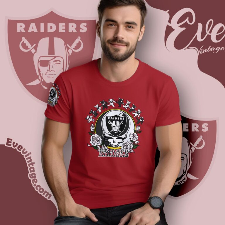Grateful Dead Las Vegas Raiders Roses Dancing Bears Shirt T Shirt Grateful Dead Las Vegas Raiders Roses Dancing Bears Shirt T Shirt