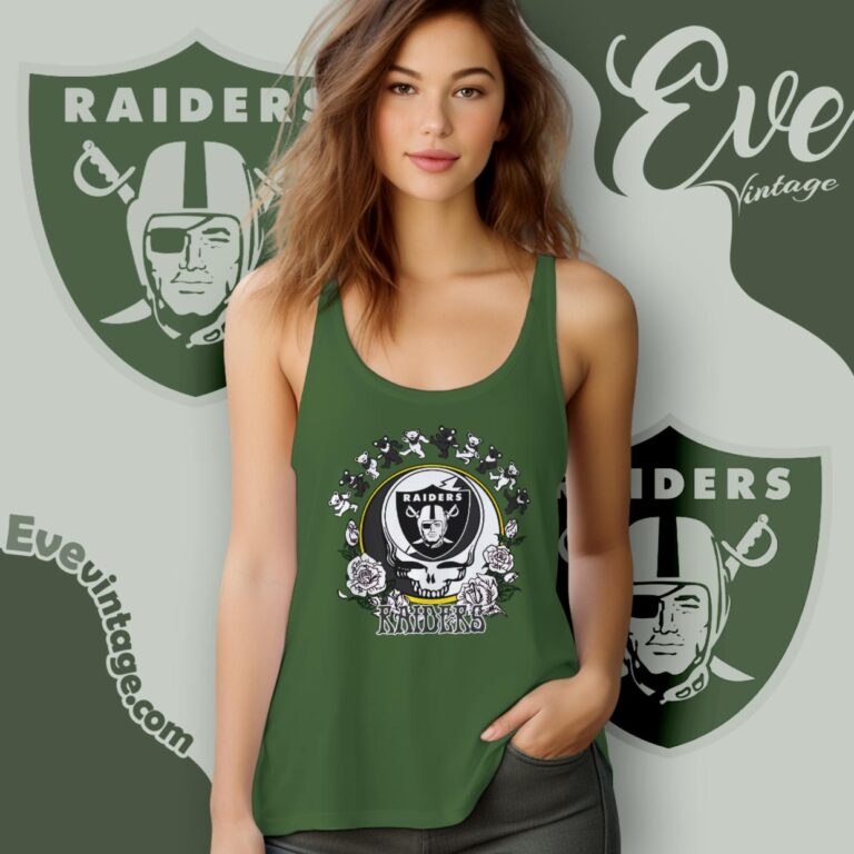 Grateful Dead Las Vegas Raiders Roses Dancing Bears Shirt Tank Top Racerback Grateful Dead Las Vegas Raiders Roses Dancing Bears Shirt Tank Top Racerback