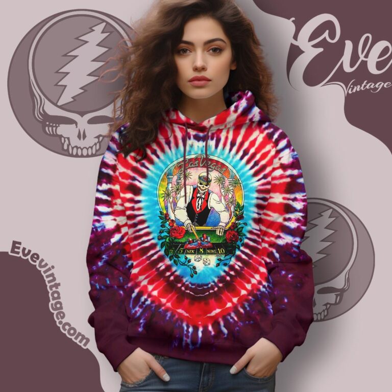 Grateful Dead Las Vegas Silver State Nevada 1992 Tie dye Hoodie Grateful Dead Las Vegas Silver State Nevada 1992 Tie dye Hoodie