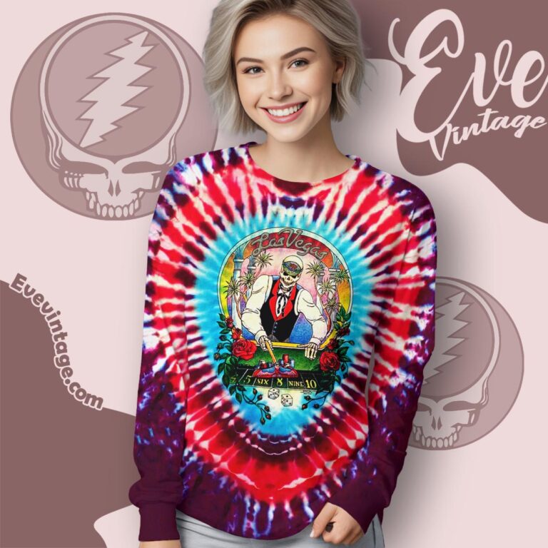 Grateful Dead Las Vegas Silver State Nevada 1992 Tie dye Long Sleeve Tee Grateful Dead Las Vegas Silver State Nevada 1992 Tie dye Long Sleeve Tee