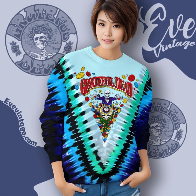Grateful Dead Las Vegas Tour 1991 Casino Poker Chips Dice Gd Tie dye Shirt Sweatshirt Grateful Dead Las Vegas Tour 1991 Casino Poker Chips Dice Gd Tie dye Shirt Sweatshirt