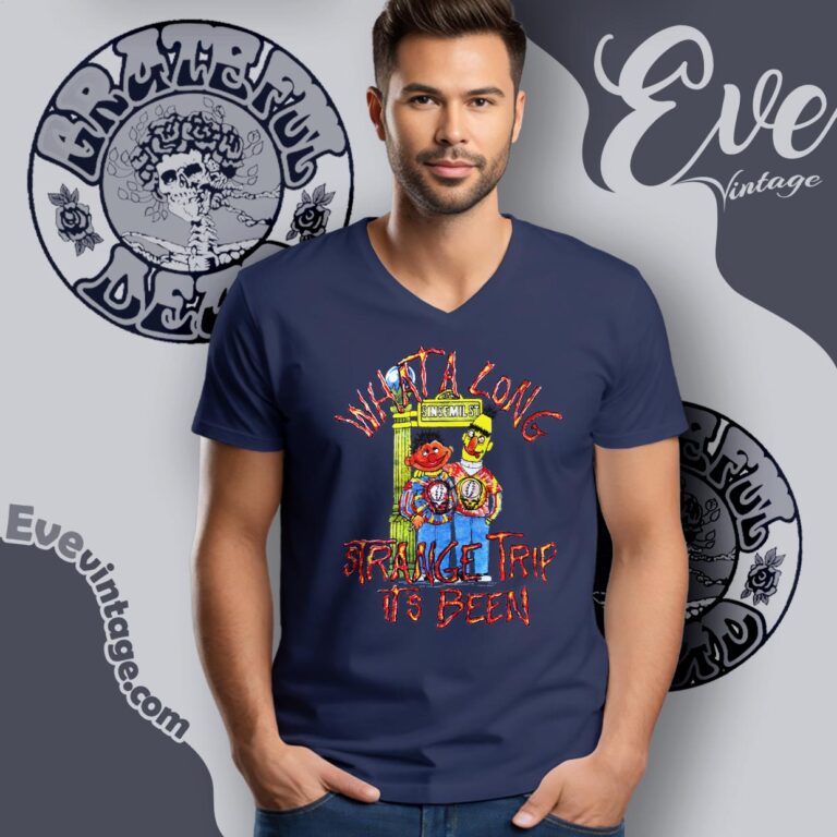 Grateful Dead Long Strange Trip Sesame Street Shirt V Neck TShirt Grateful Dead Long Strange Trip Sesame Street Shirt V Neck TShirt