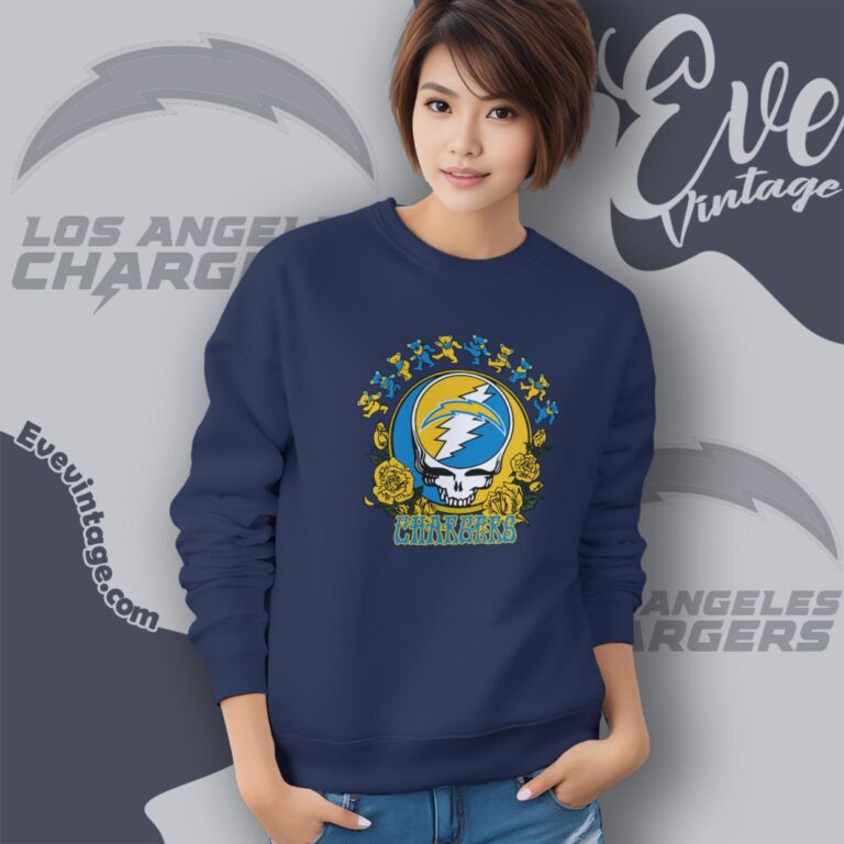 Grateful Dead Los Angeles Chargers Roses Dancing Bears Shirt Sweatshirt Grateful Dead Los Angeles Chargers Roses Dancing Bears Shirt Sweatshirt