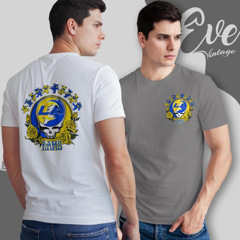 Grateful Dead Los Angeles Rams Roses Dancing Bears Shirt T Shirt Grateful Dead Los Angeles Rams Roses Dancing Bears Shirt T Shirt