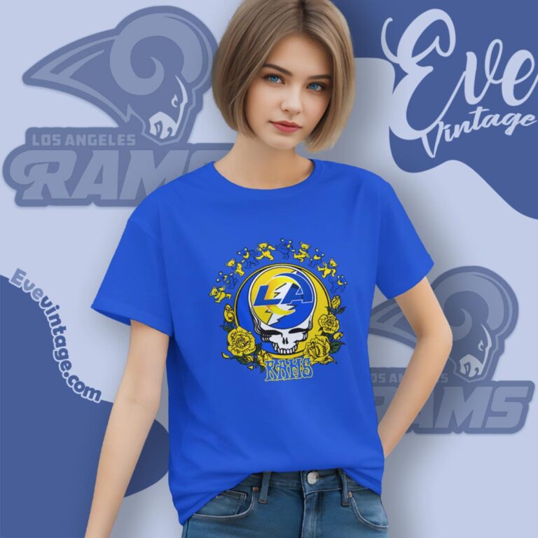 Grateful Dead Los Angeles Rams Roses Dancing Bears Shirt Women T Shirt Grateful Dead Los Angeles Rams Roses Dancing Bears Shirt Women T Shirt
