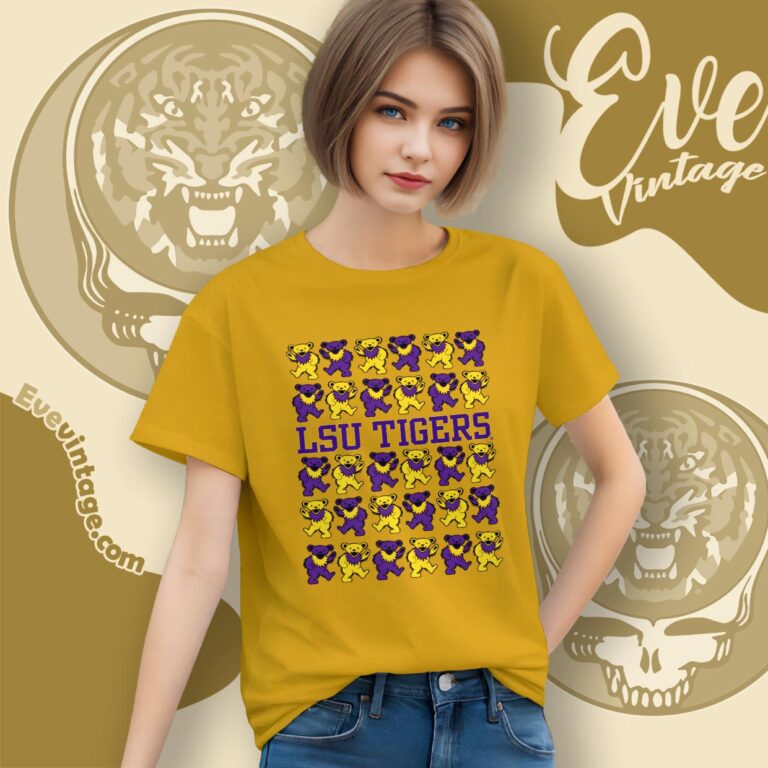 Grateful Dead Lsu Tigers Stacked Dancing Bears Shirt Women T shirt Grateful Dead Lsu Tigers Stacked Dancing Bears Shirt Women T shirt