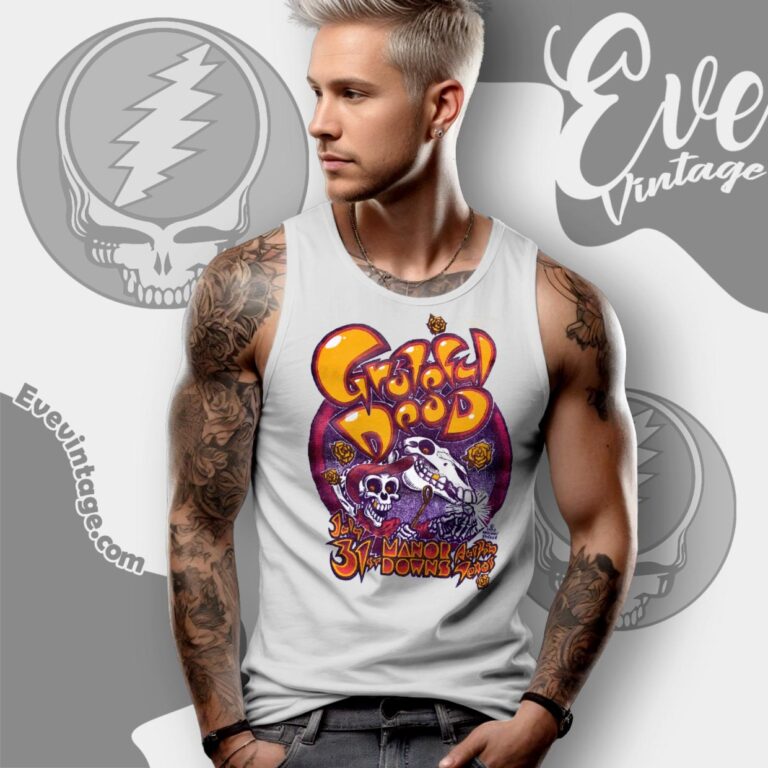 Grateful Dead Manor Downs 1982 Shirt Tanktop Racerback Grateful Dead Manor Downs 1982 Shirt Tanktop Racerback