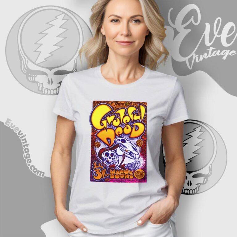 Grateful Dead Manor Downs 1982 Women T Shirt Grateful Dead Manor Downs 1982 Women T Shirt