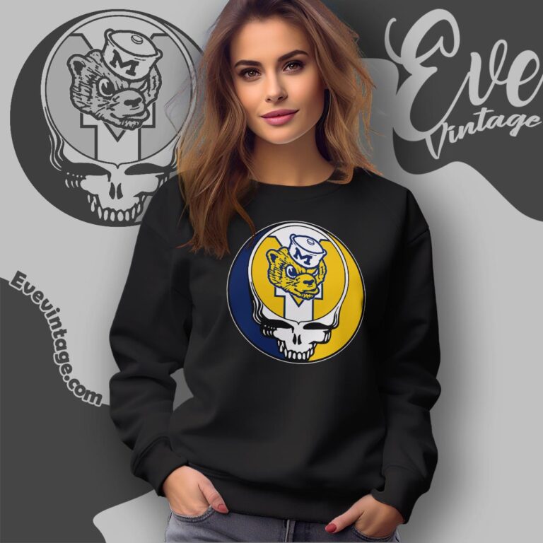 Grateful Dead Michigan Wolverines Steal Your Face Stealie Shirt Sweatshirt Grateful Dead Michigan Wolverines Steal Your Face Stealie Shirt Sweatshirt