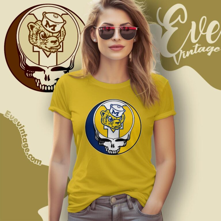 Grateful Dead Michigan Wolverines Steal Your Face Stealie Shirt Women T shirt Grateful Dead Michigan Wolverines Steal Your Face Stealie Shirt Women T shirt
