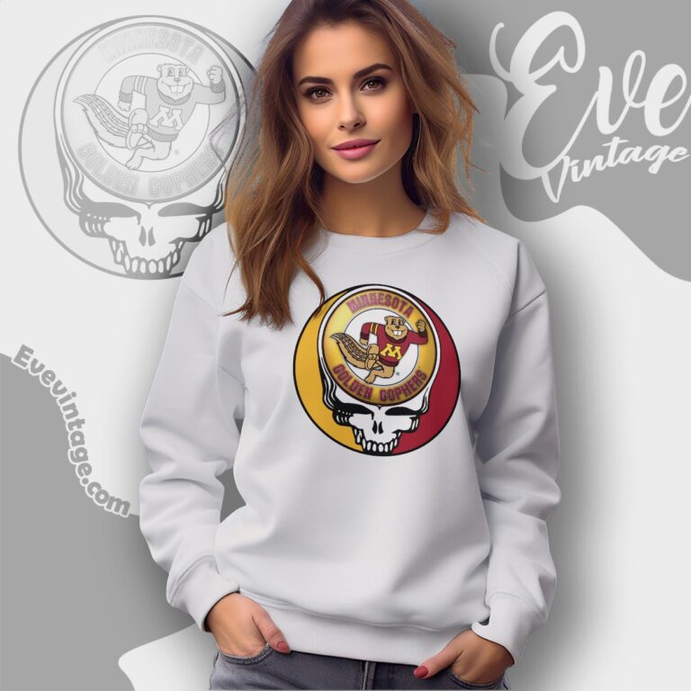 Grateful Dead Minnesota Golden Gophers Steal Your Face Stealie Shirt Sweatshirt Grateful Dead Minnesota Golden Gophers Steal Your Face Stealie Shirt Sweatshirt