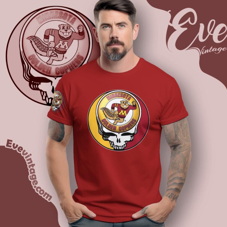 Grateful Dead Minnesota Golden Gophers Steal Your Face Stealie Shirt T shirt Grateful Dead Minnesota Golden Gophers Steal Your Face Stealie Shirt T shirt