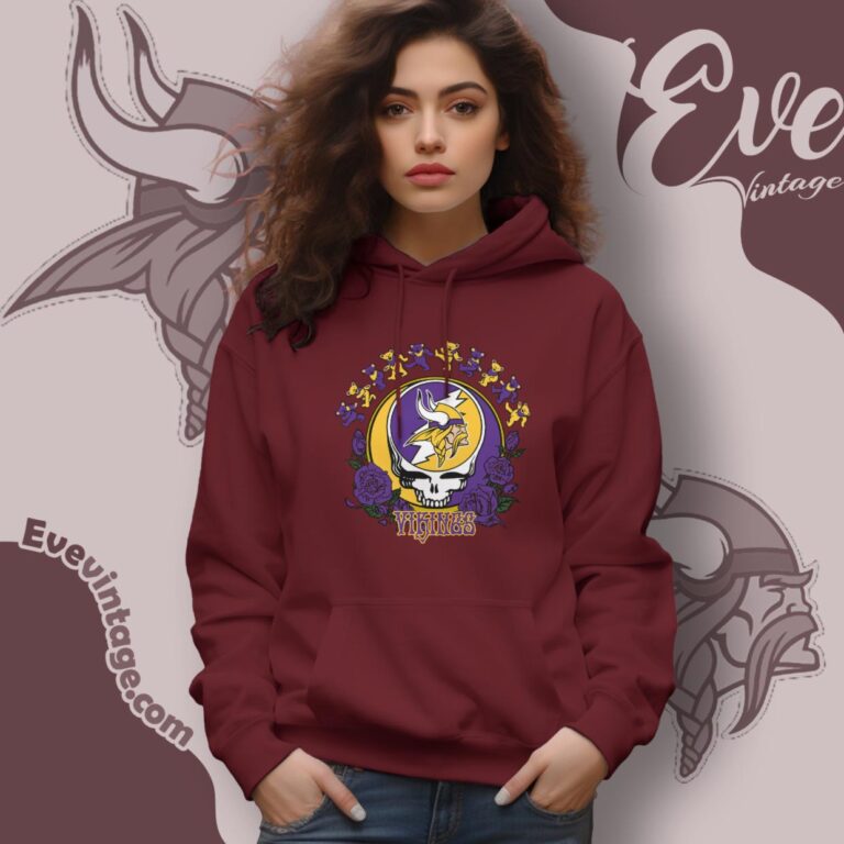 Grateful Dead Minnesota Vikings Roses Dancing Bears Shirt Hoodie Grateful Dead Minnesota Vikings Roses Dancing Bears Shirt Hoodie