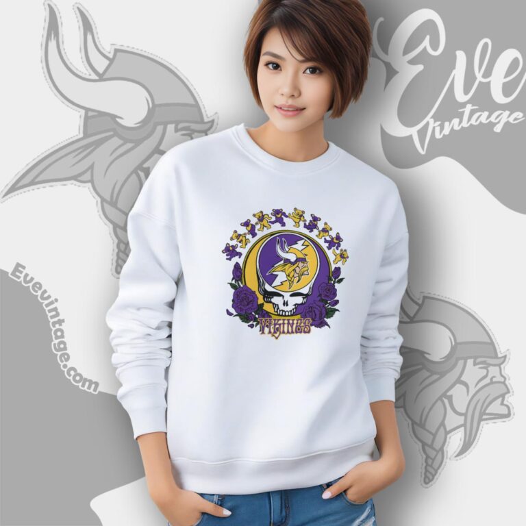 Grateful Dead Minnesota Vikings Roses Dancing Bears Shirt Sweatshirt Grateful Dead Minnesota Vikings Roses Dancing Bears Shirt Sweatshirt