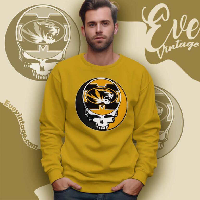 Grateful Dead Missouri Tigers Steal Your Face Stealie Shirt Sweatshirt Grateful Dead Missouri Tigers Steal Your Face Stealie Shirt Sweatshirt