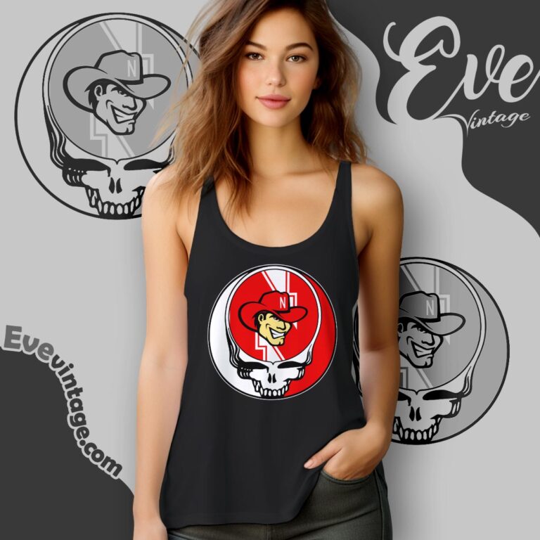 Grateful Dead Nebraska Cornhuskers Steal Your Face Stealie Shirt Tank Top Racerback Grateful Dead Nebraska Cornhuskers Steal Your Face Stealie Shirt Tank Top Racerback