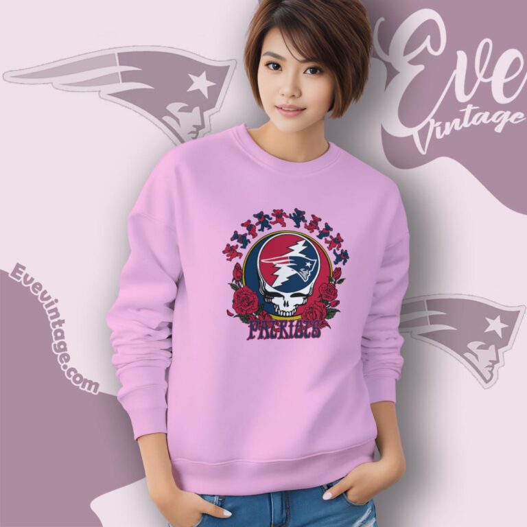 Grateful Dead New England Patriots Roses Dancing Bears Shirt Sweatshirt Grateful Dead New England Patriots Roses Dancing Bears Shirt Sweatshirt