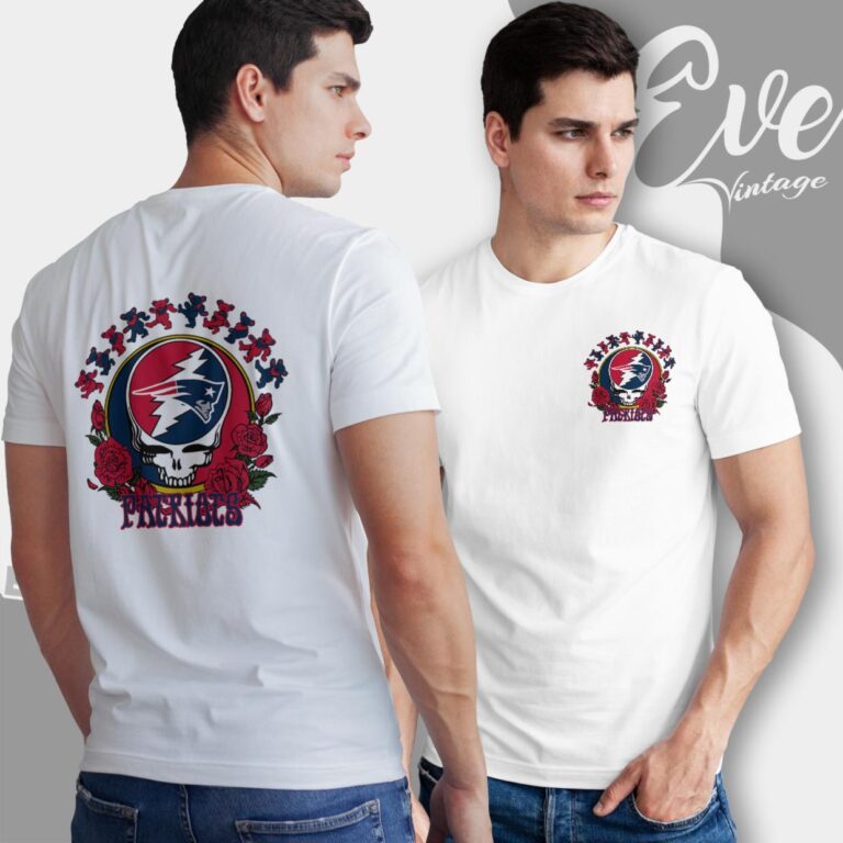 Grateful Dead New England Patriots Roses Dancing Bears Shirt T Shirt Grateful Dead New England Patriots Roses Dancing Bears Shirt T Shirt