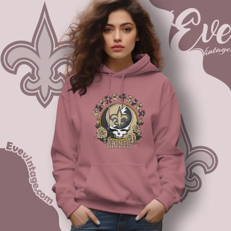 Grateful Dead New Orleans Saints Roses Dancing Bears Shirt Hoodie Grateful Dead New Orleans Saints Roses Dancing Bears Shirt Hoodie