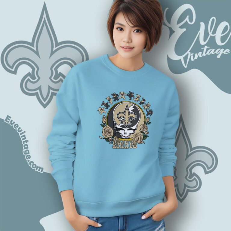 Grateful Dead New Orleans Saints Roses Dancing Bears Shirt Sweatshirt Grateful Dead New Orleans Saints Roses Dancing Bears Shirt Sweatshirt