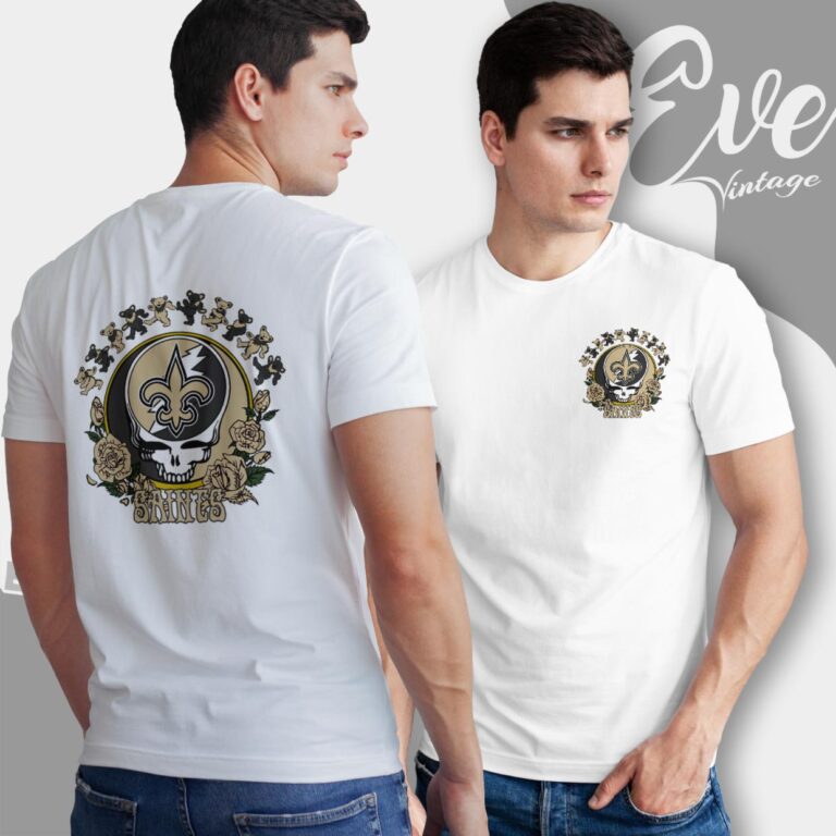 Grateful Dead New Orleans Saints Roses Dancing Bears Shirt T Shirt Grateful Dead New Orleans Saints Roses Dancing Bears Shirt T Shirt
