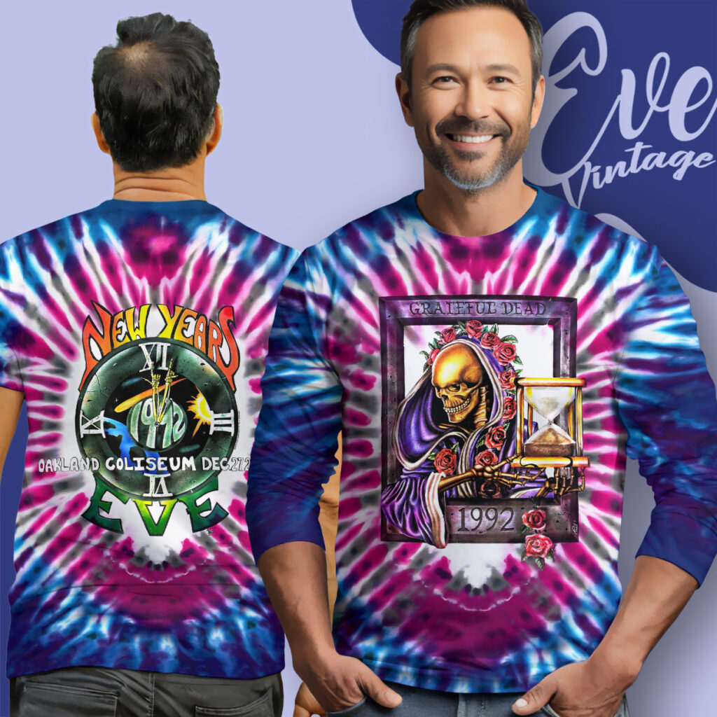 Grateful Dead New Year Eve 1992 Tie-dye Shirt