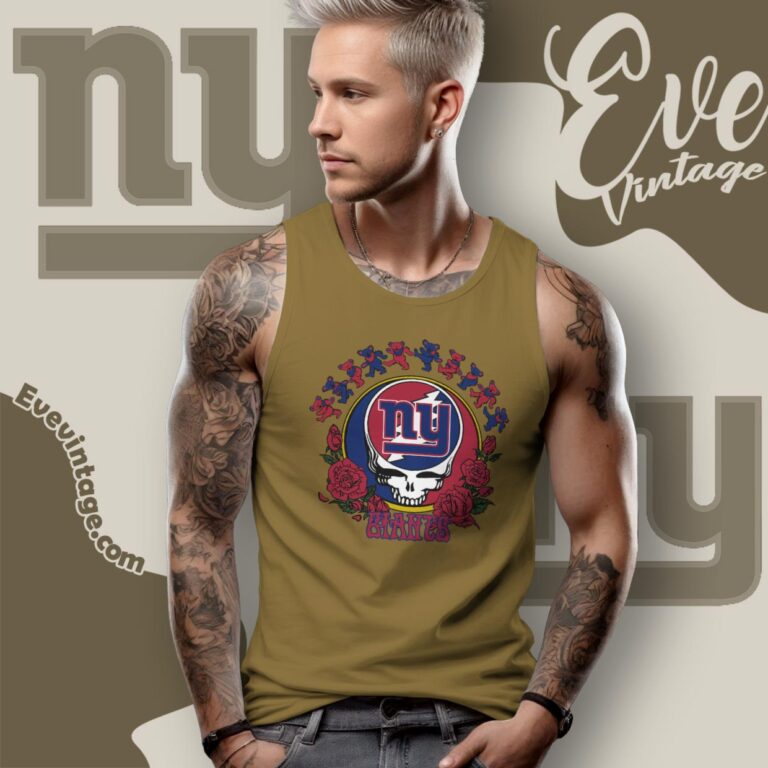 Grateful Dead New York Giants Roses Dancing Bears Shirt Tank Top Racerback Grateful Dead New York Giants Roses Dancing Bears Shirt Tank Top Racerback