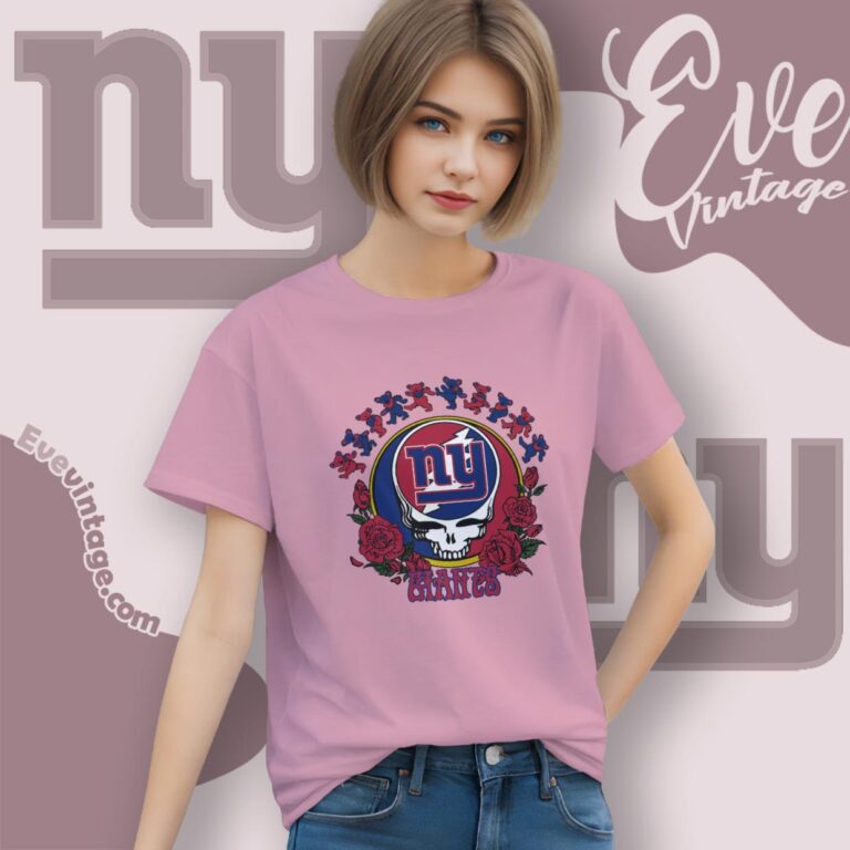 Grateful Dead New York Giants Roses Dancing Bears Shirt Women T Shirt Grateful Dead New York Giants Roses Dancing Bears Shirt Women T Shirt
