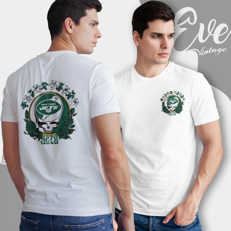 Grateful Dead New York Jets Roses Dancing Bears Shirt T Shirt Grateful Dead New York Jets Roses Dancing Bears Shirt T Shirt