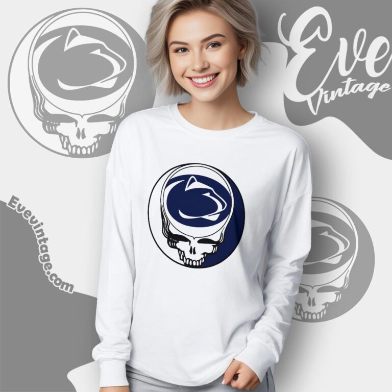 Grateful Dead Nittany Lions Steal Your Face Stealie Shirt Long Sleeve Tee Grateful Dead Nittany Lions Steal Your Face Stealie Shirt Long Sleeve Tee