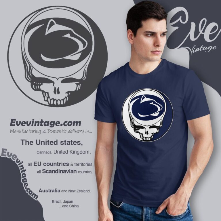 Grateful Dead Nittany Lions Steal Your Face Stealie Shirt T shirt Grateful Dead Nittany Lions Steal Your Face Stealie Shirt T shirt