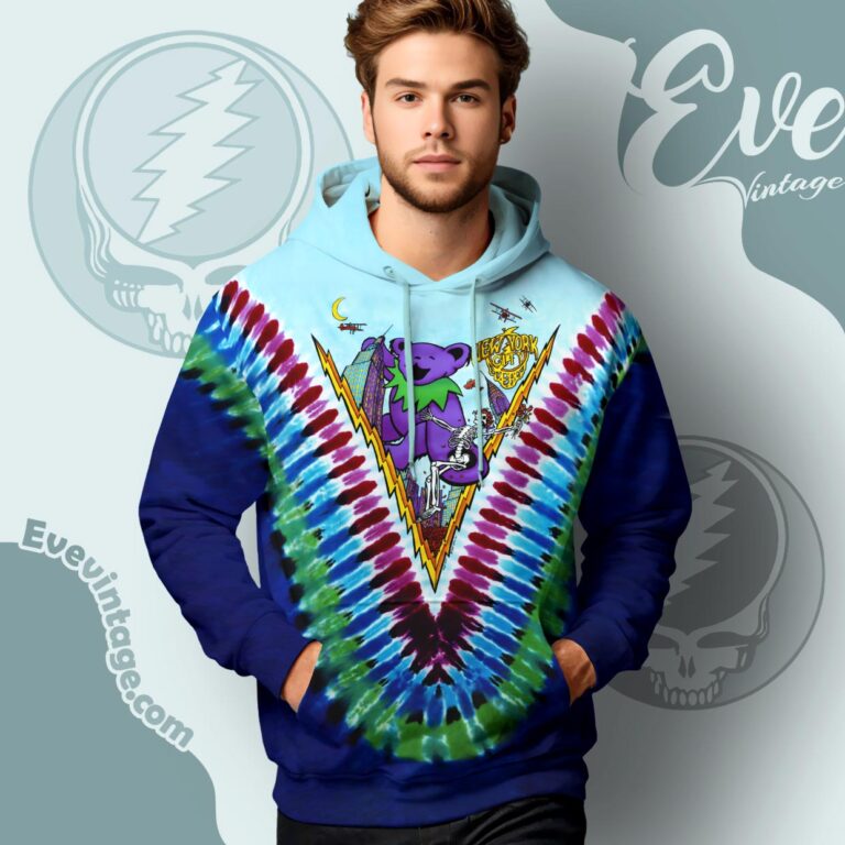 Grateful Dead Ny City 1993 Dancing In The Streets Tie dye Hoodie Grateful Dead Ny City 1993 Dancing In The Streets Tie dye Hoodie