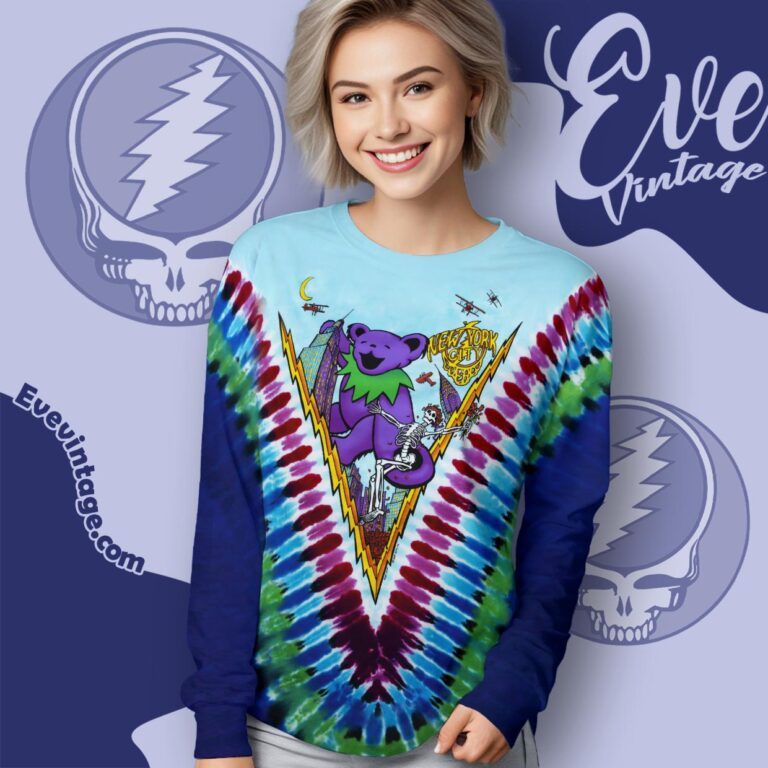 Grateful Dead Ny City 1993 Dancing In The Streets Tie dye Long Sleeve Tee Grateful Dead Ny City 1993 Dancing In The Streets Tie dye Long Sleeve Tee