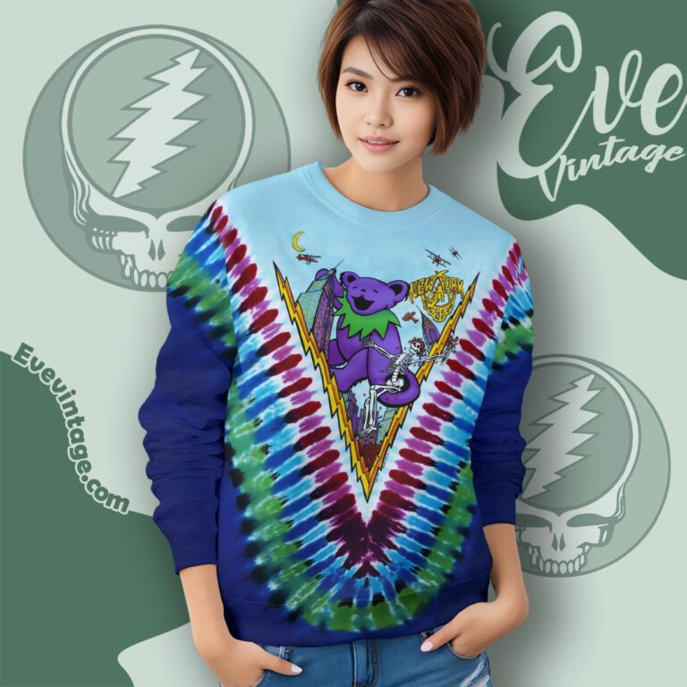 Grateful Dead Ny City 1993 Dancing In The Streets Tie dye Sweatshirt Grateful Dead Ny City 1993 Dancing In The Streets Tie dye Sweatshirt