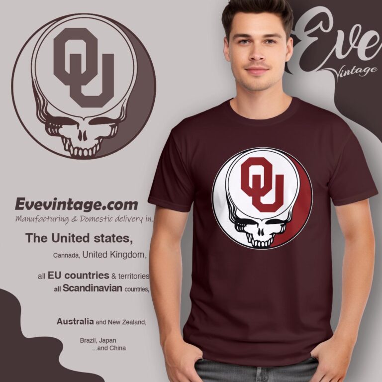Grateful Dead Oklahoma Sooners Steal Your Face Stealie Shirt T shirt Grateful Dead Oklahoma Sooners Steal Your Face Stealie Shirt T shirt