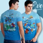 Grateful Dead Parachuting Bears Tie Dye Shirt