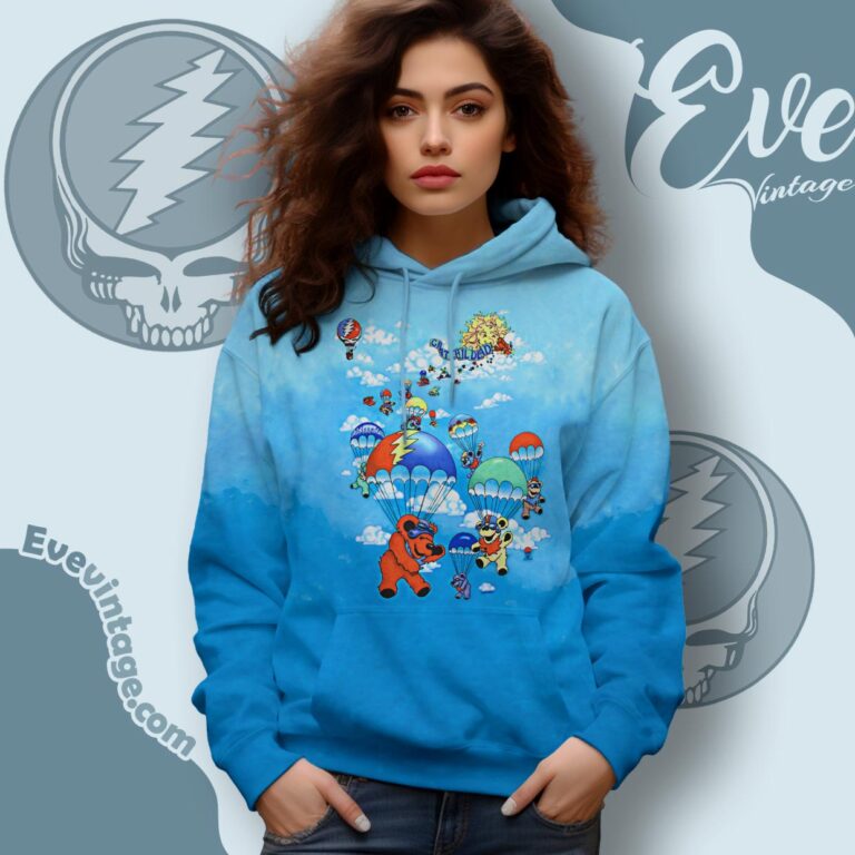 Grateful Dead Parachuting Bears Tie Dye Shirt Hoodie Grateful Dead Parachuting Bears Tie Dye Shirt Hoodie