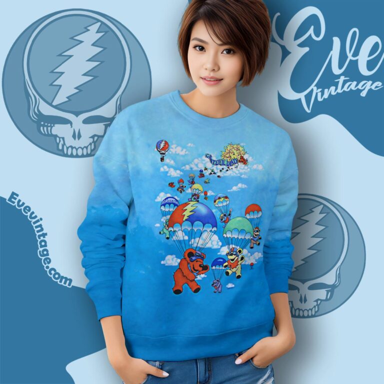 Grateful Dead Parachuting Bears Tie Dye Shirt Sweatshirt Grateful Dead Parachuting Bears Tie Dye Shirt Sweatshirt