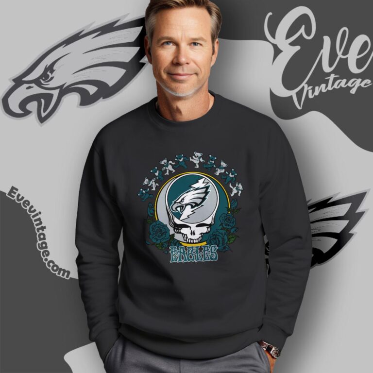 Grateful Dead Philadelphia Eagles Roses Dancing Bears Shirt Sweatshirt Grateful Dead Philadelphia Eagles Roses Dancing Bears Shirt Sweatshirt