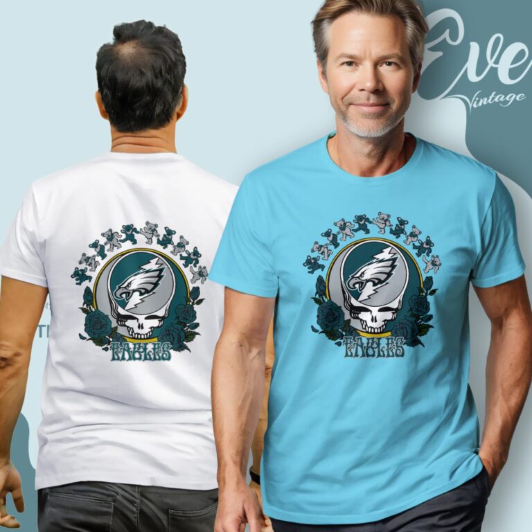 Grateful Dead Philadelphia Eagles Roses Dancing Bears Shirt T Shirt Grateful Dead Philadelphia Eagles Roses Dancing Bears Shirt T Shirt