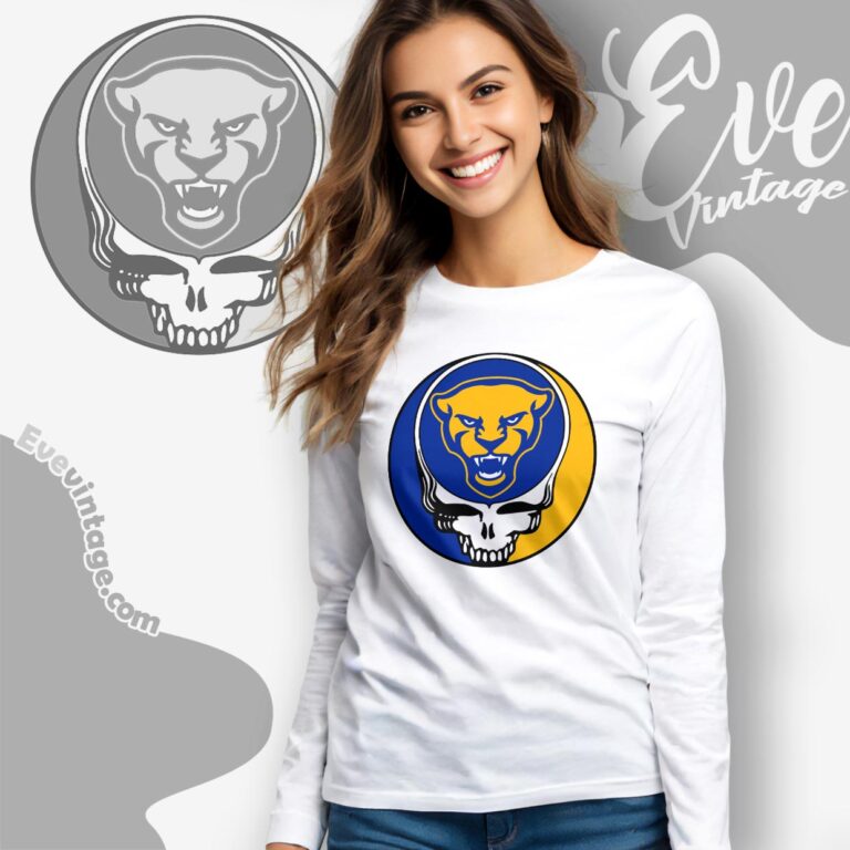 Grateful Dead Pittsburgh Panthers Steal Your Face Stealie Shirt Long Sleeve Tee Grateful Dead Pittsburgh Panthers Steal Your Face Stealie Shirt Long Sleeve Tee