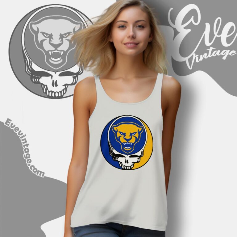 Grateful Dead Pittsburgh Panthers Steal Your Face Stealie Shirt Tank Top Racerback Grateful Dead Pittsburgh Panthers Steal Your Face Stealie Shirt Tank Top Racerback
